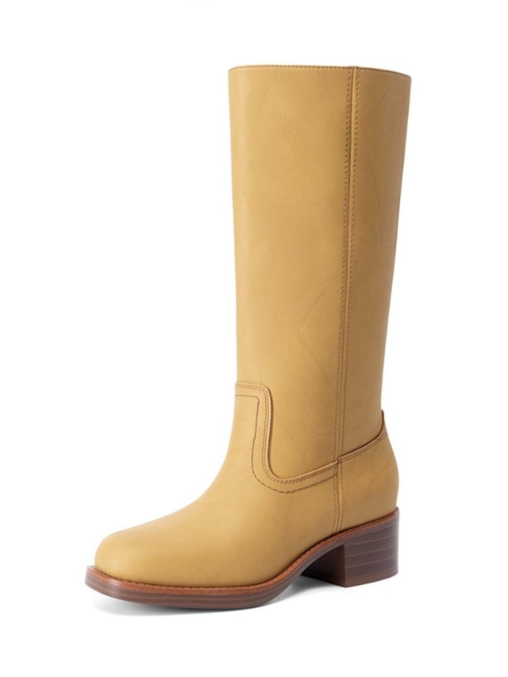 Women's Mid Calf Riding Banana Boots